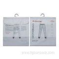 laminated zipper packaging bag with clear window hook